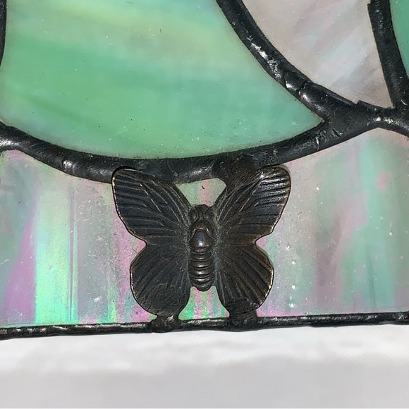 STAINED GLASS Judaica Hebrew Symbol JEWELRY BOX trinket box - Picture 2 of 11